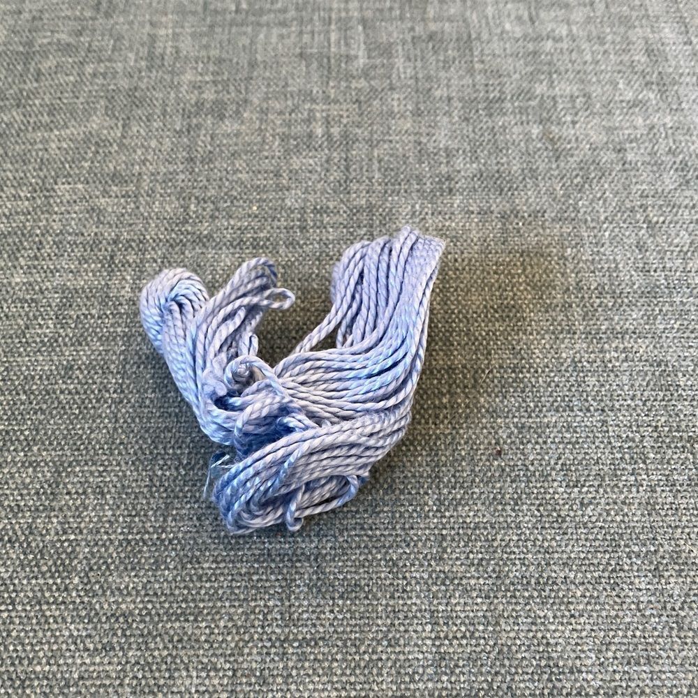 Blue Needlepoint Thread Yarn